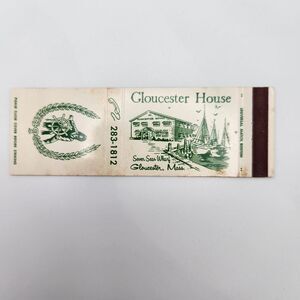 Vintage Matchbook Gloucester House 1950s Massachusetts Ephemera